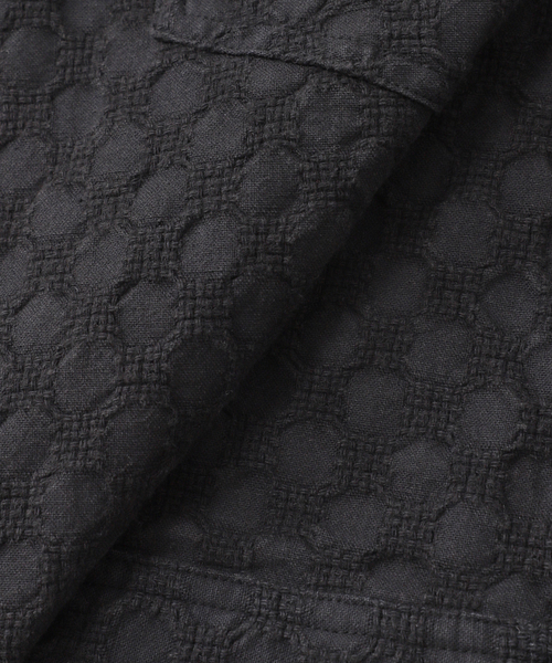 B.C STOCK（ベーセーストック）の「Deux Allures / ドゥ アリュール Lattice-Wave トラッカージャケット（その他アウター・メンズ・ブラック/ベージュ・FREE）」の13枚目の写真