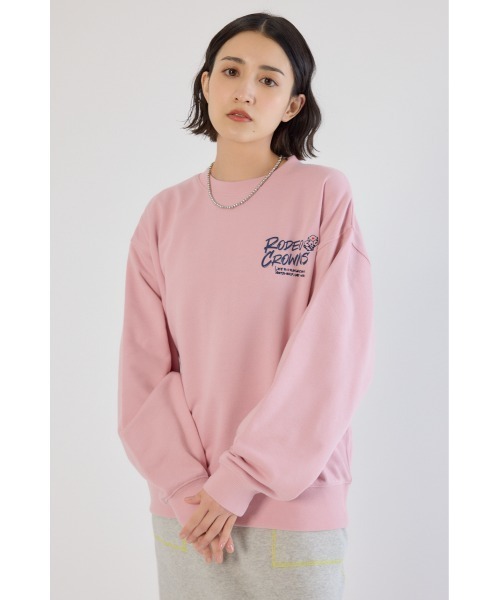 RODEO CROWNS WIDE BOWL（ロデオクラウンズワイドボウル）の「Dangling Charmsスウェット（スウェット・レディース・杢グレー/イエロー/ライトピンク/ブラック・MEDIUM/LARGE）」の4枚目の写真