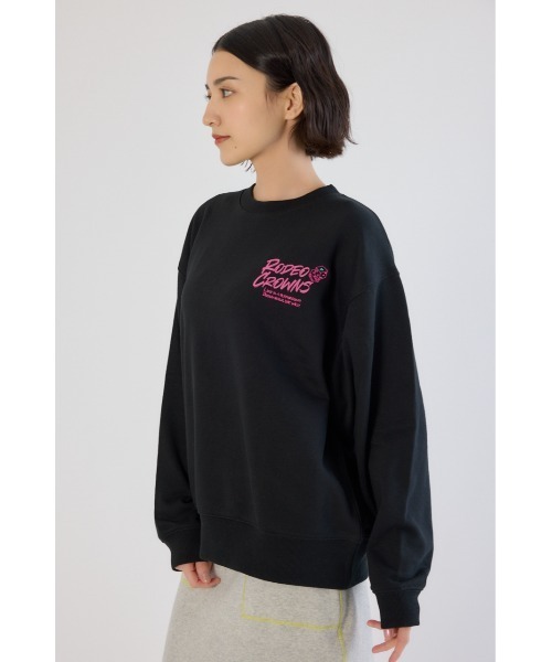 RODEO CROWNS WIDE BOWL（ロデオクラウンズワイドボウル）の「Dangling Charmsスウェット（スウェット・レディース・杢グレー/イエロー/ライトピンク/ブラック・MEDIUM/LARGE）」の6枚目の写真