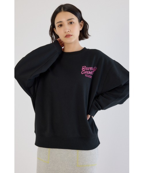 RODEO CROWNS WIDE BOWL（ロデオクラウンズワイドボウル）の「Dangling Charmsスウェット（スウェット・レディース・杢グレー/イエロー/ライトピンク/ブラック・MEDIUM/LARGE）」の8枚目の写真