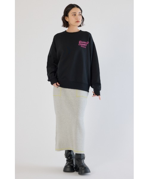 RODEO CROWNS WIDE BOWL（ロデオクラウンズワイドボウル）の「Dangling Charmsスウェット（スウェット・レディース・杢グレー/イエロー/ライトピンク/ブラック・MEDIUM/LARGE）」の9枚目の写真