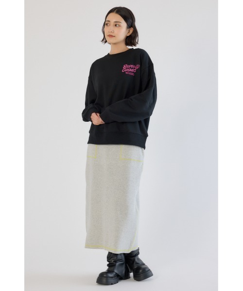 RODEO CROWNS WIDE BOWL（ロデオクラウンズワイドボウル）の「Dangling Charmsスウェット（スウェット・レディース・杢グレー/イエロー/ライトピンク/ブラック・MEDIUM/LARGE）」の10枚目の写真