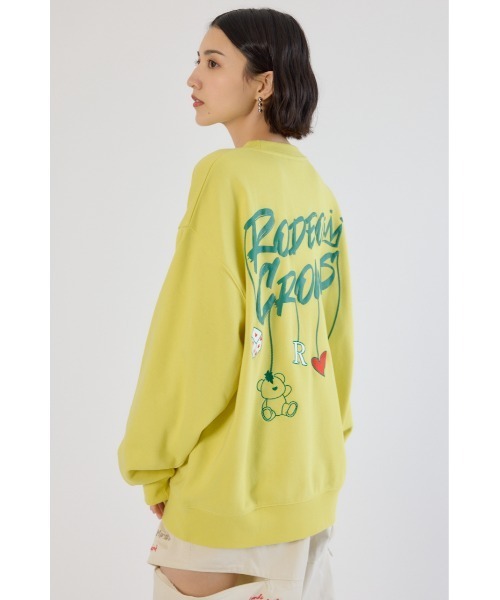 RODEO CROWNS WIDE BOWL（ロデオクラウンズワイドボウル）の「Dangling Charmsスウェット（スウェット・レディース・杢グレー/イエロー/ライトピンク/ブラック・MEDIUM/LARGE）」の18枚目の写真