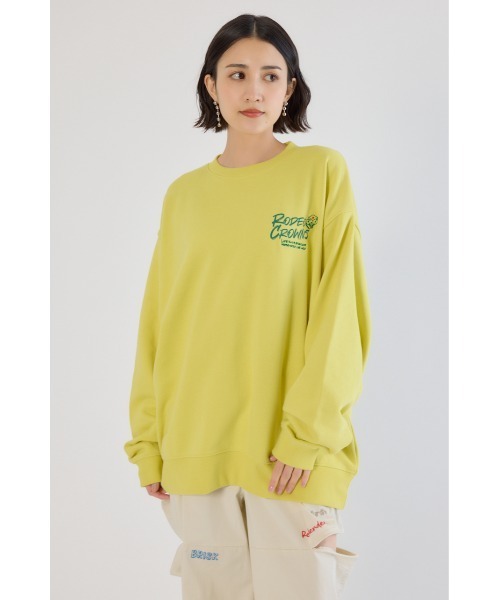 RODEO CROWNS WIDE BOWL（ロデオクラウンズワイドボウル）の「Dangling Charmsスウェット（スウェット・レディース・杢グレー/イエロー/ライトピンク/ブラック・MEDIUM/LARGE）」の19枚目の写真