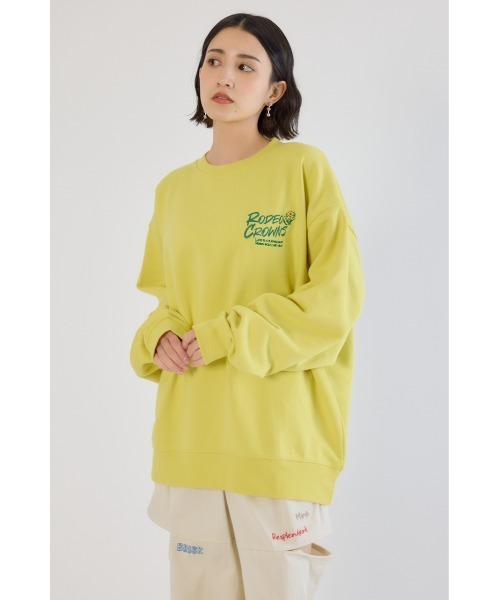 RODEO CROWNS WIDE BOWL（ロデオクラウンズワイドボウル）の「Dangling Charmsスウェット（スウェット・レディース・杢グレー/イエロー/ライトピンク/ブラック・MEDIUM/LARGE）」の20枚目の写真