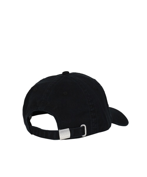 GANNI（ガニー）の「WASHED COTTON CANVAS CAP EMB（キャップ・メンズ・ブラック・OS）」の5枚目の写真