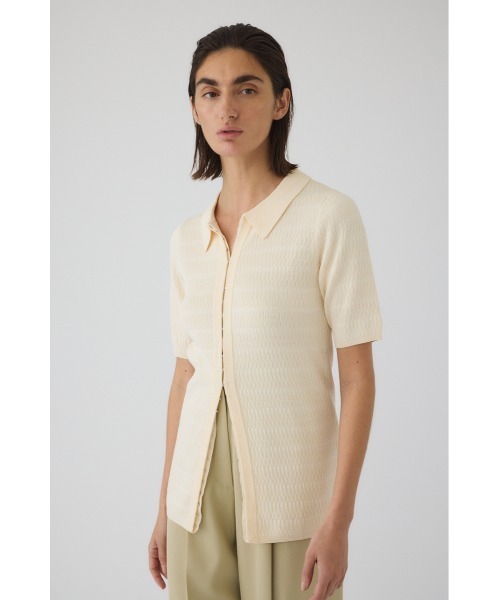 RIM.ARK(リムアーク)の「Hook design fit tops ホックデザインフィットトップス(ニット/セーター・レディース・ブラック/アイボリー/ブルー/グレー・FREE)」の18枚目の写真