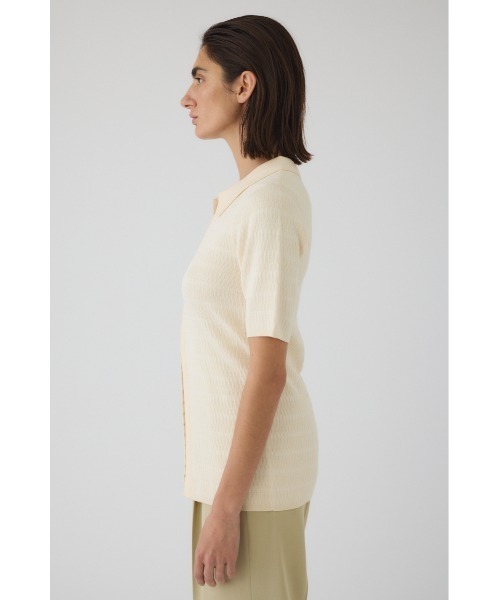 RIM.ARK(リムアーク)の「Hook design fit tops ホックデザインフィットトップス(ニット/セーター・レディース・ブラック/アイボリー/ブルー/グレー・FREE)」の22枚目の写真
