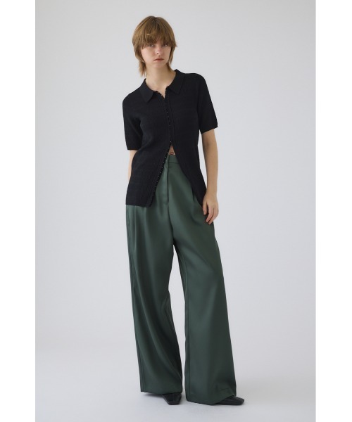 RIM.ARK(リムアーク)の「Hook design fit tops ホックデザインフィットトップス(ニット/セーター・レディース・ブラック/アイボリー/ブルー/グレー・FREE)」の16枚目の写真