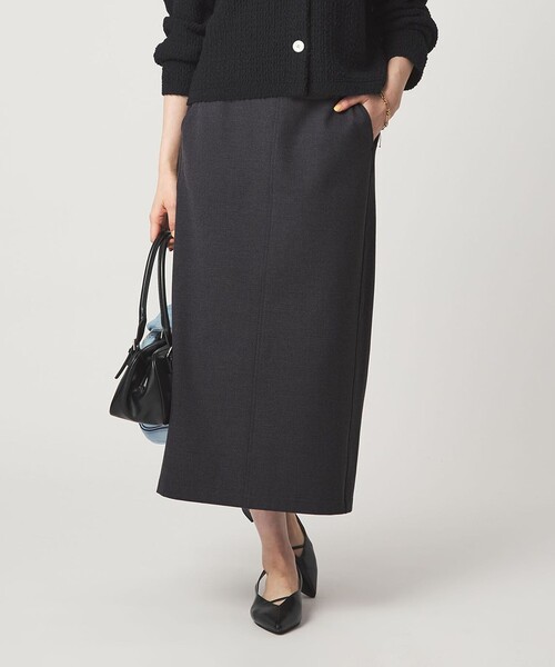 green label relaxing（グリーンレーベルリラクシング）の「【WEB限定】［size SHORT/TALLあり］オルマイ タイト スカート（スカート・レディース・ダークグレー/ベージュ/オフホワイト/ブラック/ブラウン・TALL/FREE/SHORT）」の3枚目の写真