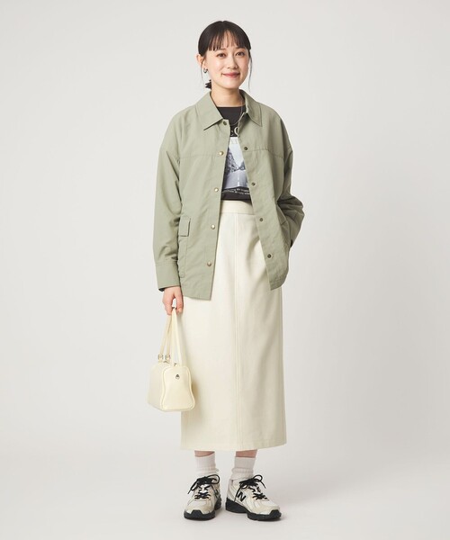 green label relaxing（グリーンレーベルリラクシング）の「【WEB限定】［size SHORT/TALLあり］オルマイ タイト スカート（スカート・レディース・ダークグレー/ベージュ/オフホワイト/ブラック/ブラウン・TALL/FREE/SHORT）」の10枚目の写真