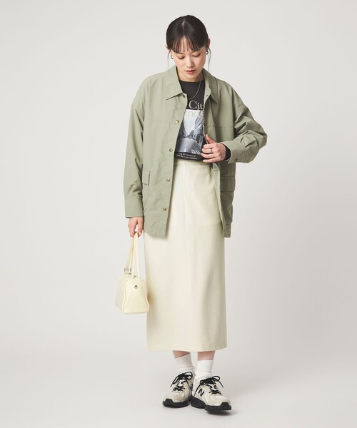 green label relaxing（グリーンレーベルリラクシング）の「【WEB限定】［size SHORT/TALLあり］オルマイ タイト スカート（スカート・レディース・ダークグレー/ベージュ/オフホワイト/ブラック/ブラウン・TALL/FREE/SHORT）」の11枚目の写真