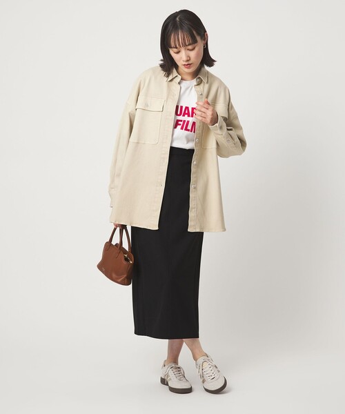 green label relaxing（グリーンレーベルリラクシング）の「【WEB限定】［size SHORT/TALLあり］オルマイ タイト スカート（スカート・レディース・ダークグレー/ベージュ/オフホワイト/ブラック/ブラウン・TALL/FREE/SHORT）」の19枚目の写真