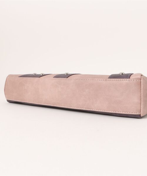 TINA：JOJUN（ティーナジョジュン）の「パッチワーク ハンドバッグ TINA：JOJUN（ハンドバッグ・レディース・ベージュ/ピンク・F）」の20枚目の写真