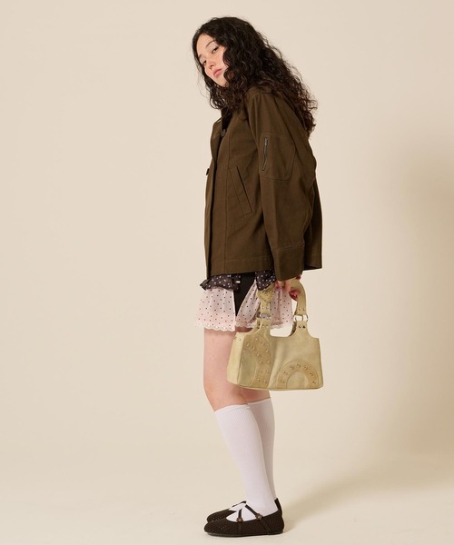 TINA：JOJUN（ティーナジョジュン）の「パッチワーク ハンドバッグ TINA：JOJUN（ハンドバッグ・レディース・ベージュ/ピンク・F）」の13枚目の写真