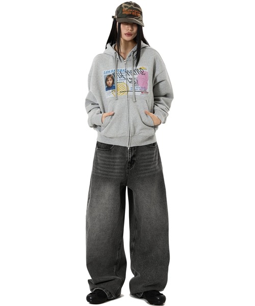 OY(オーワイ)の「『OY/オーワイ』FAKE LICENSE HOODIE ZIP UP/フェイクライセンスジップアップパーカー(パーカー・メンズ・ブラック/グレー・L/M)」の12枚目の写真