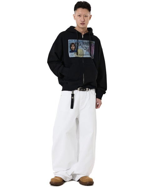 OY(オーワイ)の「『OY/オーワイ』FAKE LICENSE HOODIE ZIP UP/フェイクライセンスジップアップパーカー(パーカー・メンズ・ブラック/グレー・L/M)」の7枚目の写真