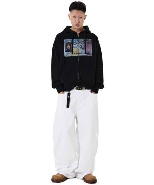 OY(オーワイ)の「『OY/オーワイ』FAKE LICENSE HOODIE ZIP UP/フェイクライセンスジップアップパーカー(パーカー・メンズ・ブラック/グレー・L/M)」の8枚目の写真