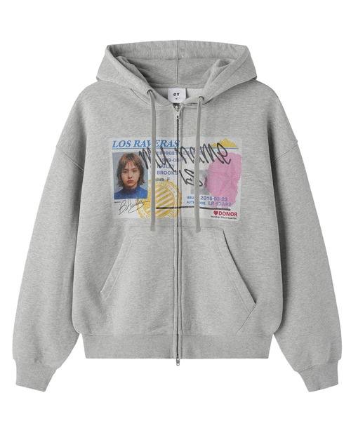 OY(オーワイ)の「『OY/オーワイ』FAKE LICENSE HOODIE ZIP UP/フェイクライセンスジップアップパーカー(パーカー・メンズ・ブラック/グレー・L/M)」の17枚目の写真