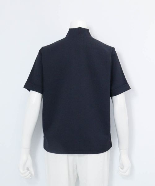 Picone CLUB（ピッコーネクラブ）の「裾刺繍UV速乾ジッププルオーバー（Tシャツ/カットソー・レディース・ホワイト/ライトグリーン/ブラウン/ネイビー・13号/11号/9号）」の5枚目の写真