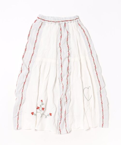 GO TO HOLLYWOOD(ゴートゥーハリウッド)の「Sheeting Switched Design Skirt(スカート・レディース・ホワイト・L)」の2枚目の写真