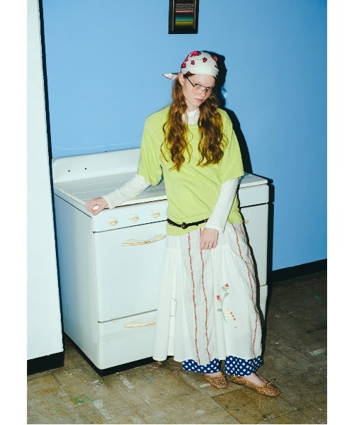 GO TO HOLLYWOOD(ゴートゥーハリウッド)の「Sheeting Switched Design Skirt(スカート・レディース・ホワイト・L)」の5枚目の写真