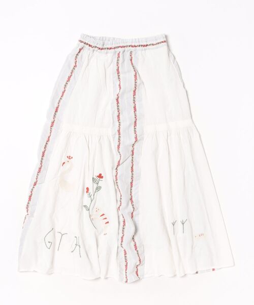 GO TO HOLLYWOOD(ゴートゥーハリウッド)の「Sheeting Switched Design Skirt(スカート・レディース・ホワイト・L)」の3枚目の写真