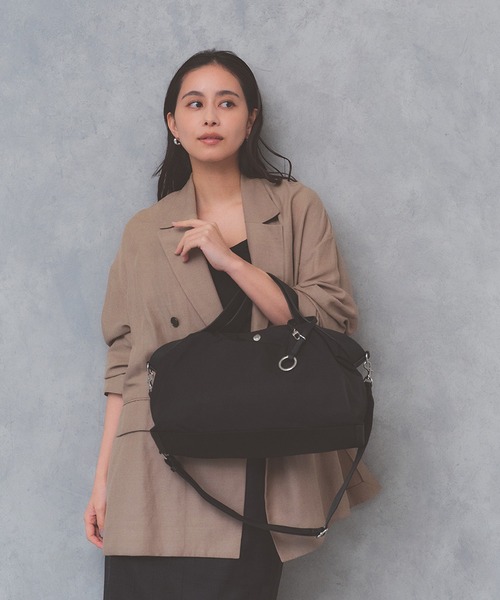 Breath TOPKAPI(ブレストプカピ)の「【Breath TOPKAPI】MORPH モーフ リンクルナイロン 2way ワイド トートバッグ チャーム付き 軽量 / 撥水(トートバッグ・レディース・ブラック/グレー/ベージュ・FREE)」の1枚目の写真