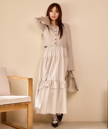 mysty woman | キャミワンピースカーデSET 658144(ワンピース)