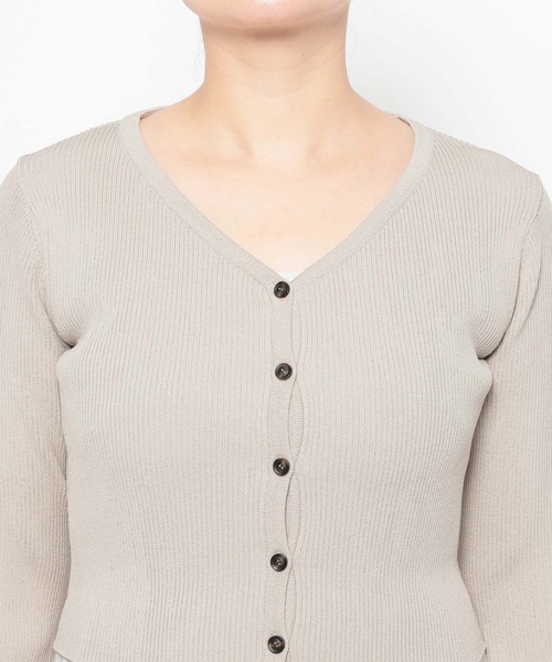 mysty woman（ミスティウーマン）の「キャミワンピースカーデSET 658144（ワンピース・レディース・ブラック/ライトベージュ/ライトグレー・FREE）」の16枚目の写真