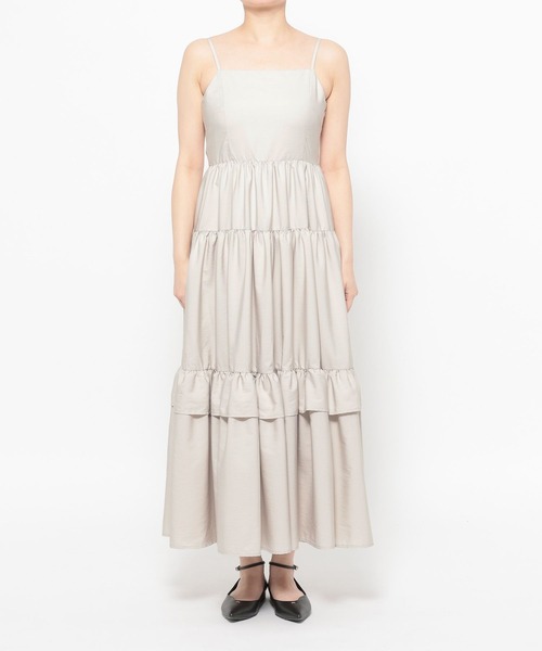 mysty woman（ミスティウーマン）の「キャミワンピースカーデSET 658144（ワンピース・レディース・ブラック/ライトベージュ/ライトグレー・FREE）」の20枚目の写真