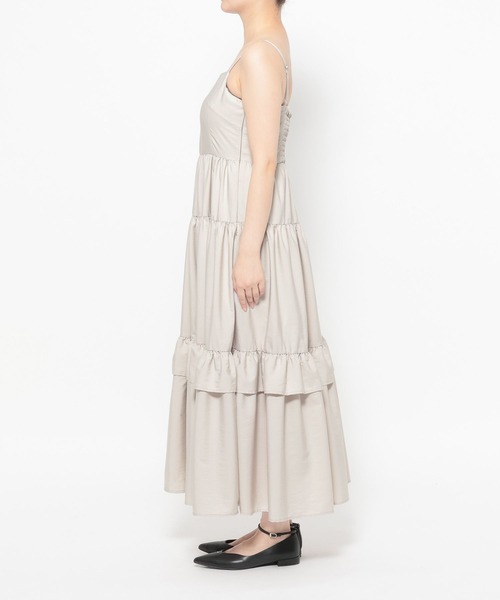 mysty woman（ミスティウーマン）の「キャミワンピースカーデSET 658144（ワンピース・レディース・ブラック/ライトベージュ/ライトグレー・FREE）」の21枚目の写真