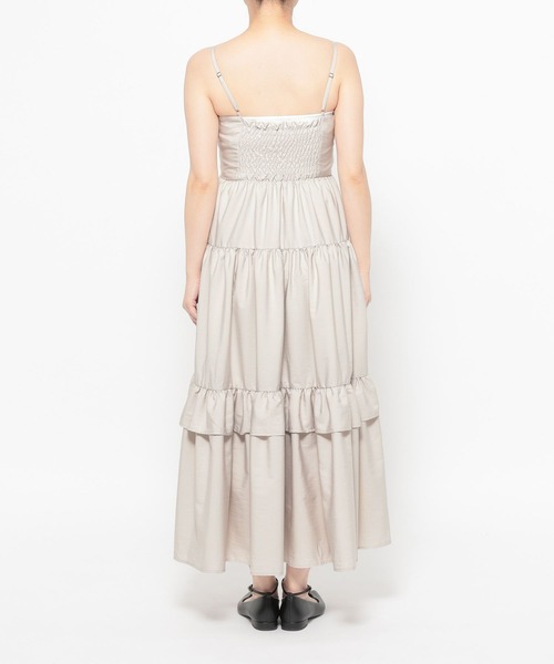 mysty woman（ミスティウーマン）の「キャミワンピースカーデSET 658144（ワンピース・レディース・ブラック/ライトベージュ/ライトグレー・FREE）」の22枚目の写真