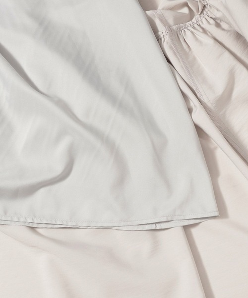 mysty woman（ミスティウーマン）の「キャミワンピースカーデSET 658144（ワンピース・レディース・ブラック/ライトベージュ/ライトグレー・FREE）」の4枚目の写真