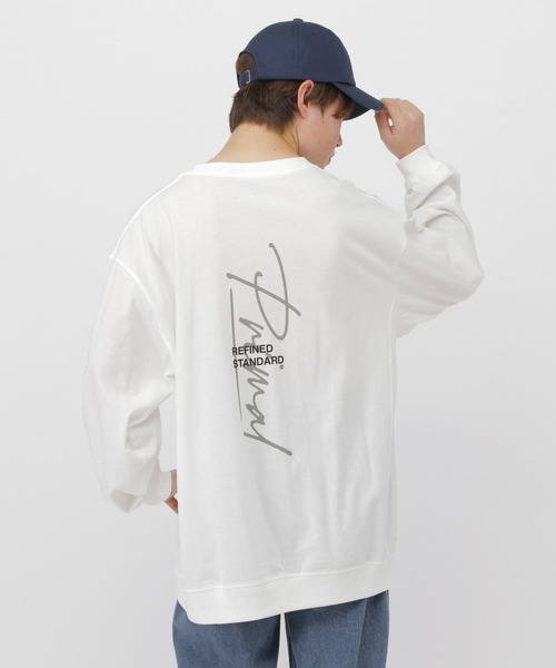 GLOBAL WORK(グローバルワーク)の「切り替えサマ見えロンT/AND YUA ANY/638784(Tシャツ/カットソー・キッズ・グレー系その他6/ブルー系その他4/ホワイト・SMALL/MEDIUM/LARGE)」の2枚目の写真