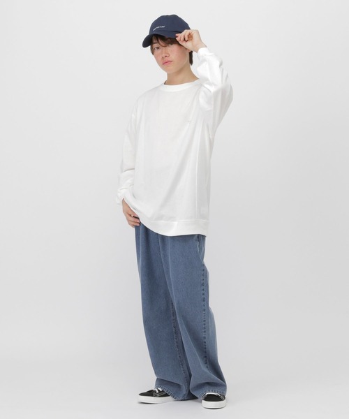 GLOBAL WORK(グローバルワーク)の「切り替えサマ見えロンT/AND YUA ANY/638784(Tシャツ/カットソー・キッズ・グレー系その他6/ブルー系その他4/ホワイト・SMALL/MEDIUM/LARGE)」の5枚目の写真