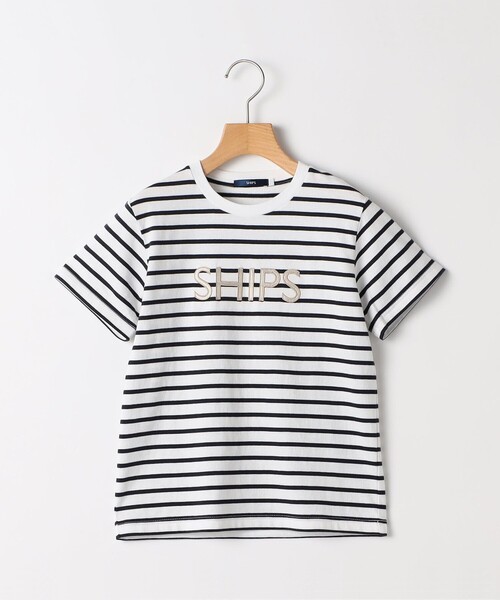 SHIPS(シップス)の「SHIPS KIDS:80~90cm / SHIPS ロゴ 半袖Tシャツ(Tシャツ/カットソー・キッズ・ホワイト系/カーキ/ネイビー/ホワイト/ライトホワイト・80/90)」の4枚目の写真
