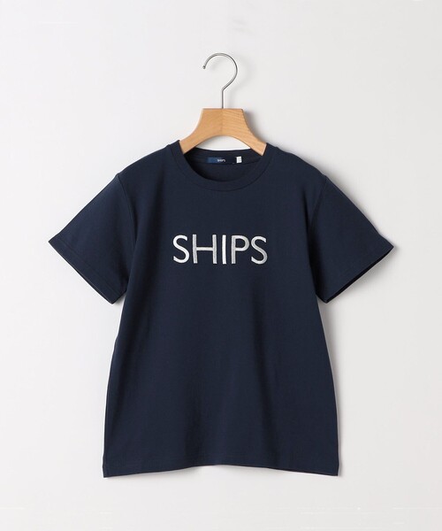SHIPS(シップス)の「SHIPS KIDS:80~90cm / SHIPS ロゴ 半袖Tシャツ(Tシャツ/カットソー・キッズ・ホワイト系/カーキ/ネイビー/ホワイト/ライトホワイト・80/90)」の2枚目の写真
