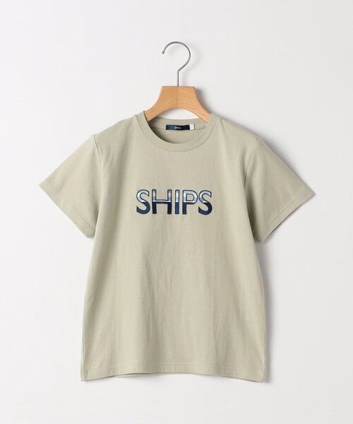 SHIPS(シップス)の「SHIPS KIDS:80~90cm / SHIPS ロゴ 半袖Tシャツ(Tシャツ/カットソー・キッズ・ホワイト系/カーキ/ネイビー/ホワイト/ライトホワイト・80/90)」の5枚目の写真