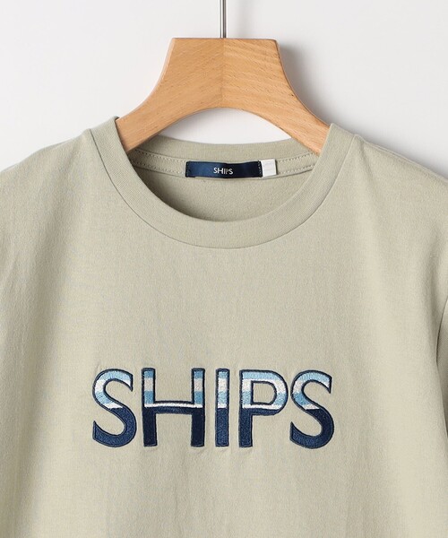 SHIPS(シップス)の「SHIPS KIDS:80~90cm / SHIPS ロゴ 半袖Tシャツ(Tシャツ/カットソー・キッズ・ホワイト系/カーキ/ネイビー/ホワイト/ライトホワイト・80/90)」の7枚目の写真