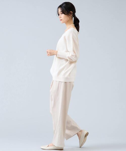 Liesse(リエス)の「レースアップニット(ニット/セーター・レディース・ブラウン/アイボリー/チャコールグレー・FREE)」の9枚目の写真