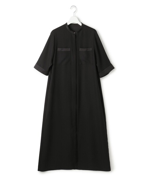 ICB（アイシービー）の「FluidBackSatin シャツワンピース（ワンピース・レディース・グレー系/ブラック系・46/44/42）」の11枚目の写真