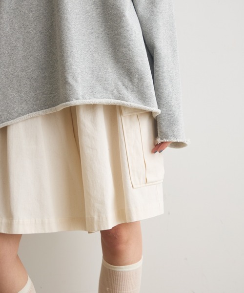 Crisp(クリスプ)の「カットオフラグランオーバースウェット(スウェット・レディース・ホワイト/グレー/ブラウン・FREE)」の12枚目の写真