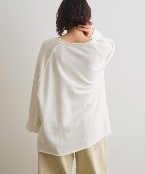 Crisp(クリスプ)の「カットオフラグランオーバースウェット(スウェット・レディース・ホワイト/グレー/ブラウン・FREE)」の18枚目の写真