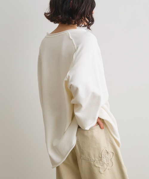 Crisp(クリスプ)の「カットオフラグランオーバースウェット(スウェット・レディース・ホワイト/グレー/ブラウン・FREE)」の19枚目の写真