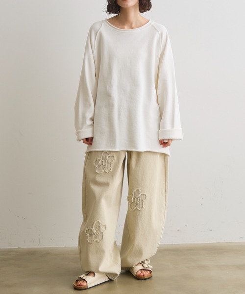 Crisp(クリスプ)の「カットオフラグランオーバースウェット(スウェット・レディース・ホワイト/グレー/ブラウン・FREE)」の21枚目の写真