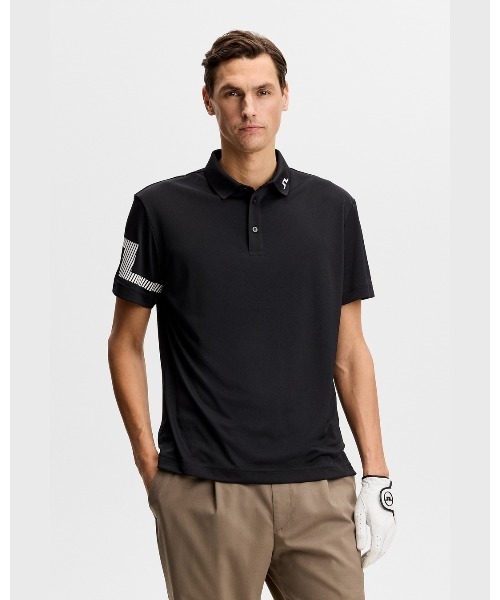 J.LINDEBERG（ジェイリンドバーグ）の「【J.LINDEBERG/GOLF】 半袖ポロシャツ  Heath Polo（ポロシャツ・メンズ・ブラック/ホワイト/ネイビー/オフホワイト・48/46/50/44）」の3枚目の写真
