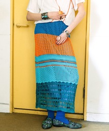 AULA AILA | 【セットアップ着用可】オープンワークニットスカート(スカート)