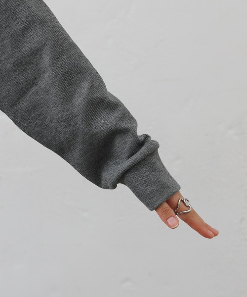 COLONY 2139（コロニートゥーワンスリーナイン）の「テレコ衿付きロングワンピース（ワンピース・レディース・ブラック/チャコールグレー・FREE）」の19枚目の写真