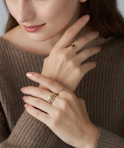 4℃（ヨンドシー）の「【The Tidal】K10イエローゴールド リング（リング・レディース・イエローゴールド・#14/#16/#12/#10/#8）」の5枚目の写真